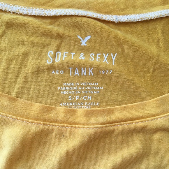 American Eagle Yellow Ombré Tank Top, Size S - Picture 4 of 6